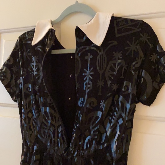 ((52 Likes!! This!! NWT KILLSTAR midi dress w/a Peter Pan collar ( Wednesday ?) - Picture 12 of 15